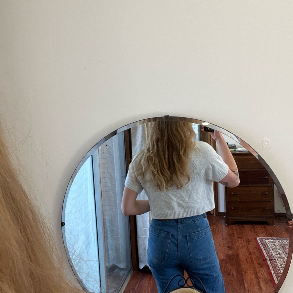 Universal Thread Light Gray Button-Up Cardigan - image 4